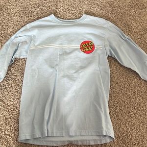 blue long sleeve santa cruz shirt